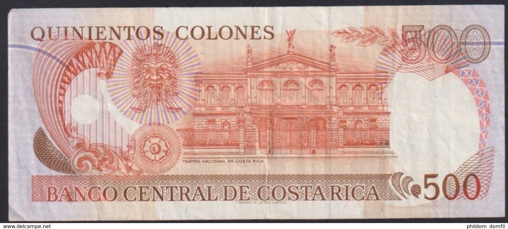 Ref. 3727-4164 - BIN COSTA RICA . 1994. COSTA RICA 500 COLONES 1994 - Costa Rica