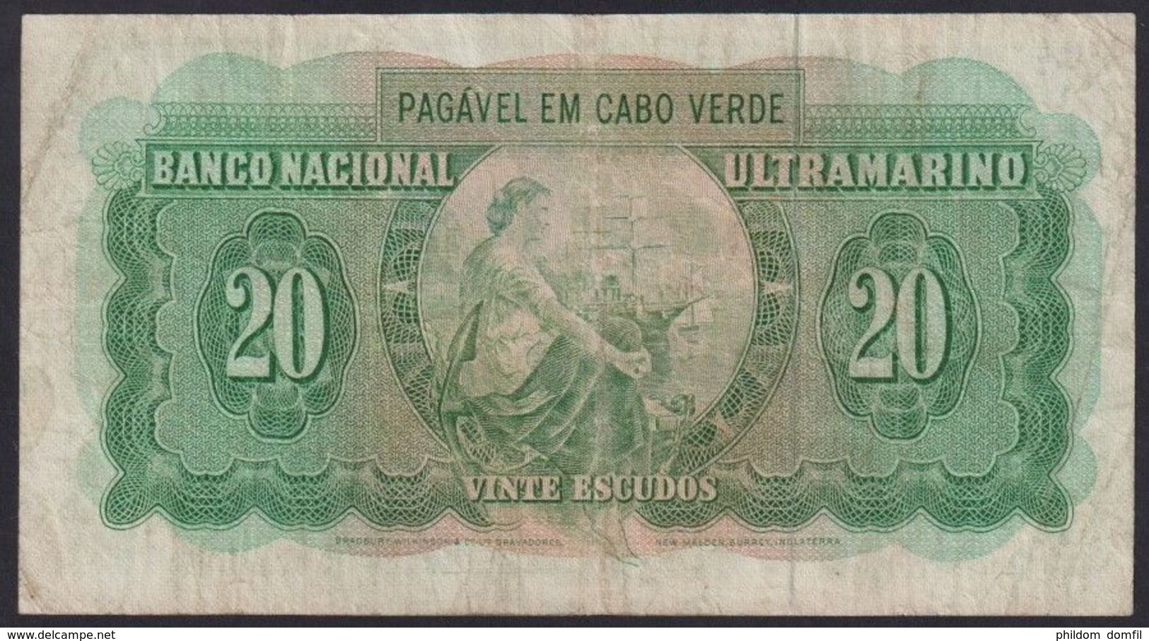 Ref. 3696-4133 - BIN CAPE VERDE . 1972. CABO VERDE 20 ESCUDOS 1972 - Capo Verde