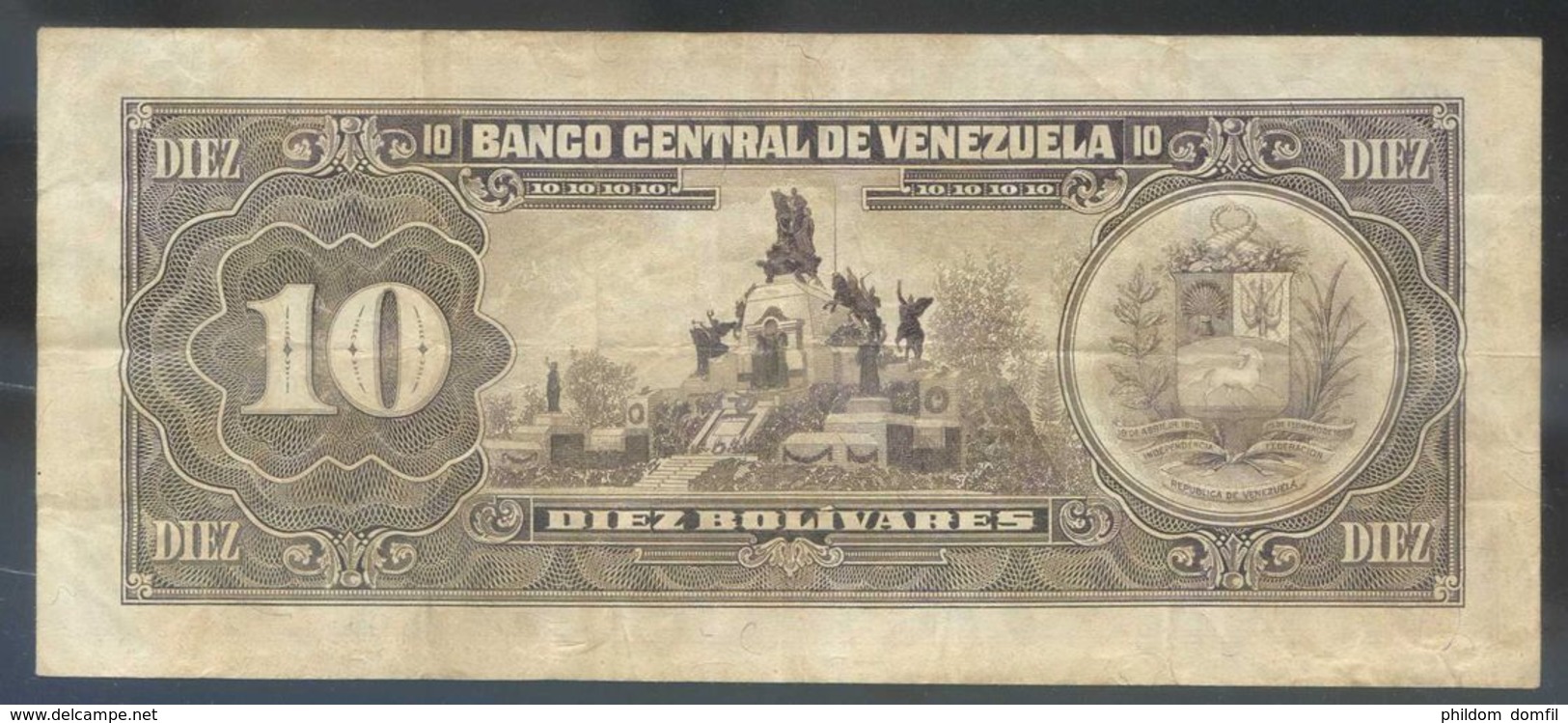 Ref. 3517-3953 - BIN VENEZUELA . 1986. VENEZUELA 10 BOLIVARES 1986 - Venezuela