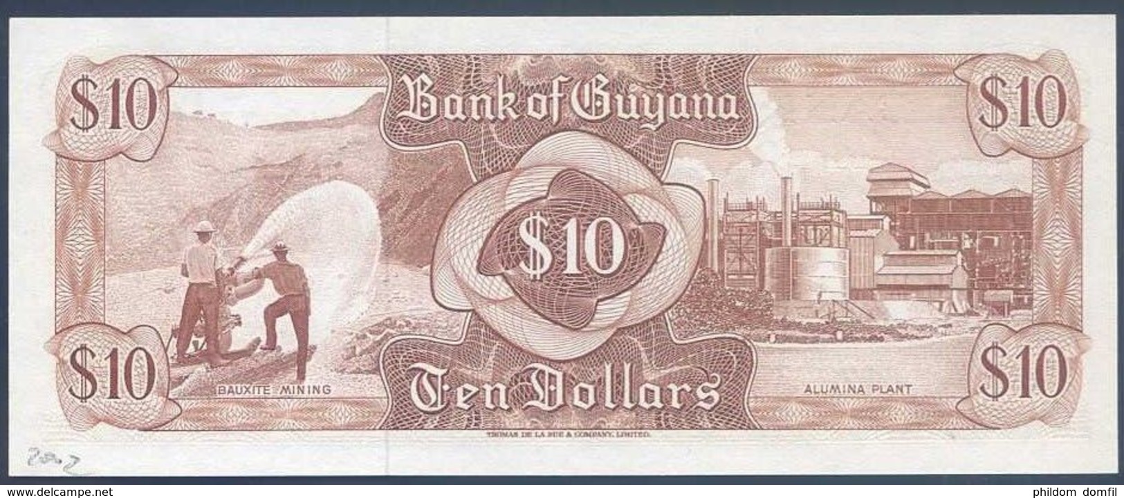 Ref. 2789-3212 - BIN GUYANA . 1989.  GUYANA 10 DOLLARS 1989 - Guyana