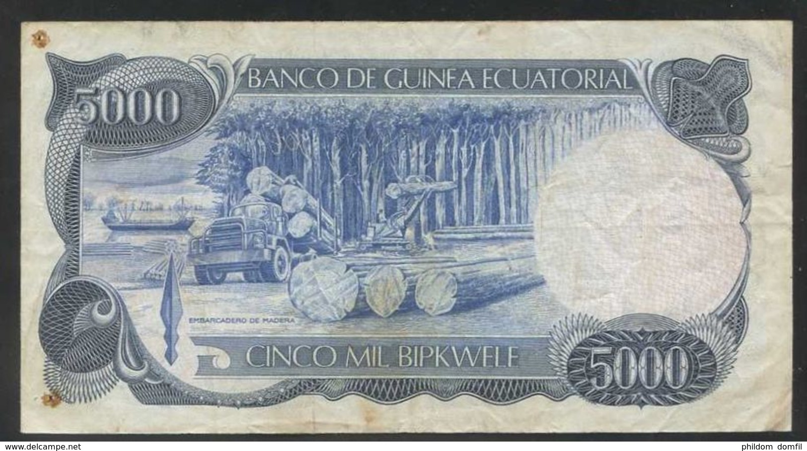 Ref. 2775-3198 - BIN EQUATORIAL GUINEA . 1979. GUINEA ECUATORIAL 5000 BIPKWELE 1978 - Guinée Equatoriale