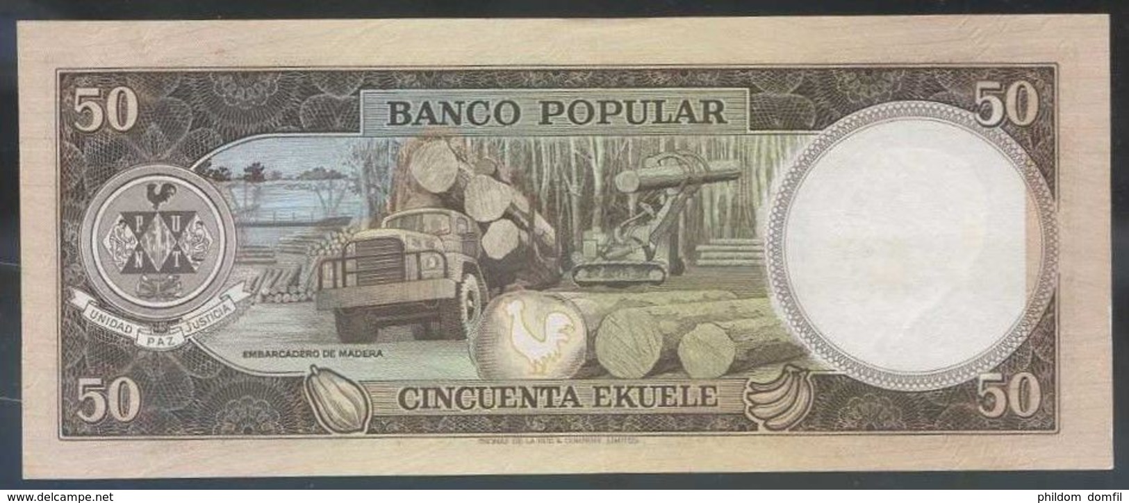 Ref. 2768-3191 - BIN EQUATORIAL GUINEA . 1975. GUINEA ECUATORIAL 50 EKUELE 1975 - Guinea Ecuatorial