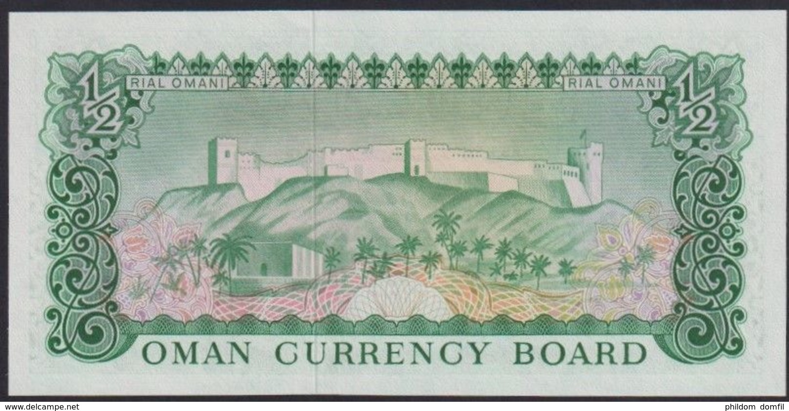 Ref. 2528-2951 - BIN OMAN . 1972. OMAN 1/2  BOARD 1972 - Oman