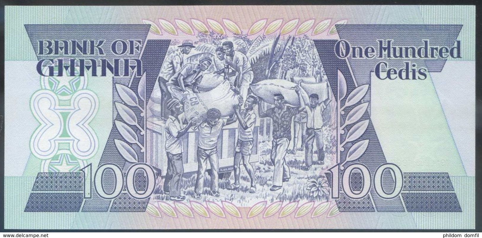 Ref. 2461-2884 - BIN GHANA . 1990. GHANA 100 CEDIS 1990 - Ghana