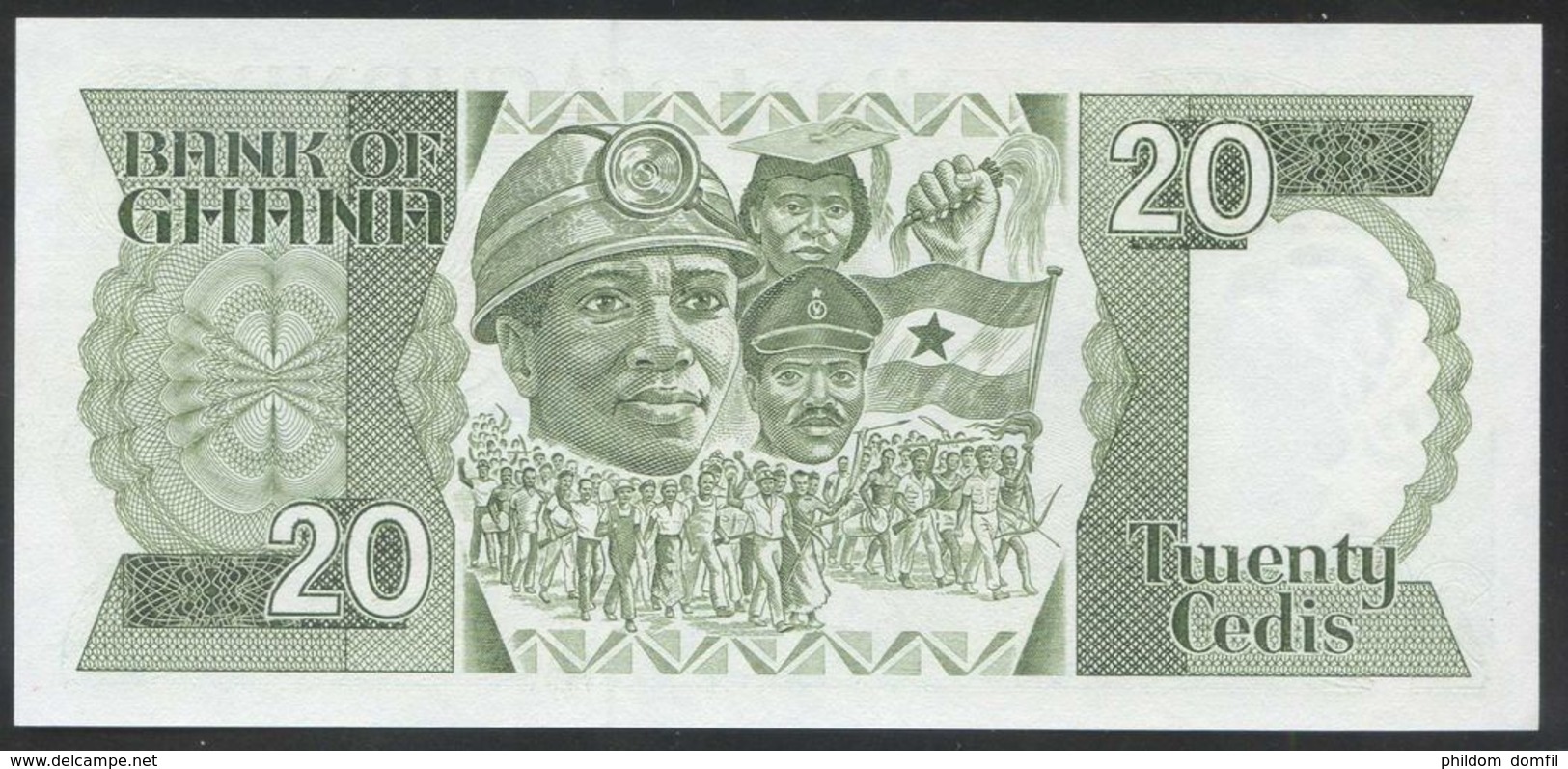 Ref. 2458-2881 - BIN GHANA . 1986. GHANA 20 CEDIS 1986 - Ghana