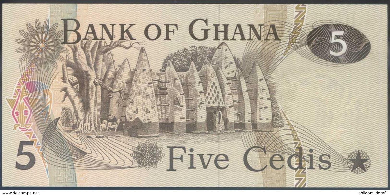 Ref. 2451-2874 - BIN GHANA . 1977. GHANA 5 CEDIS 1977 - Ghana