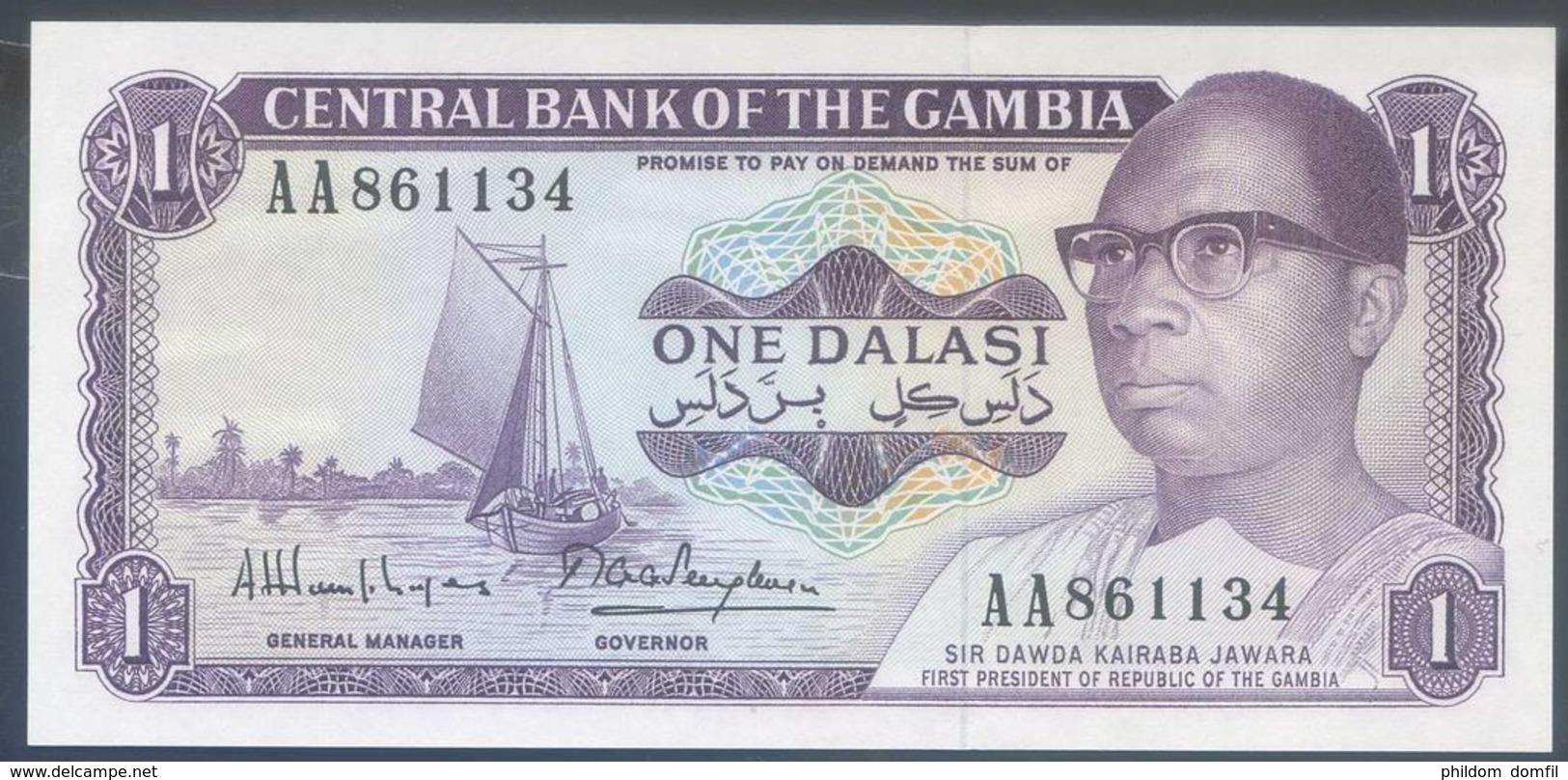 Ref. 2392-2815 - BIN GAMBIA . 1971. GAMBIA 1 DALASI 1971 - Gambia