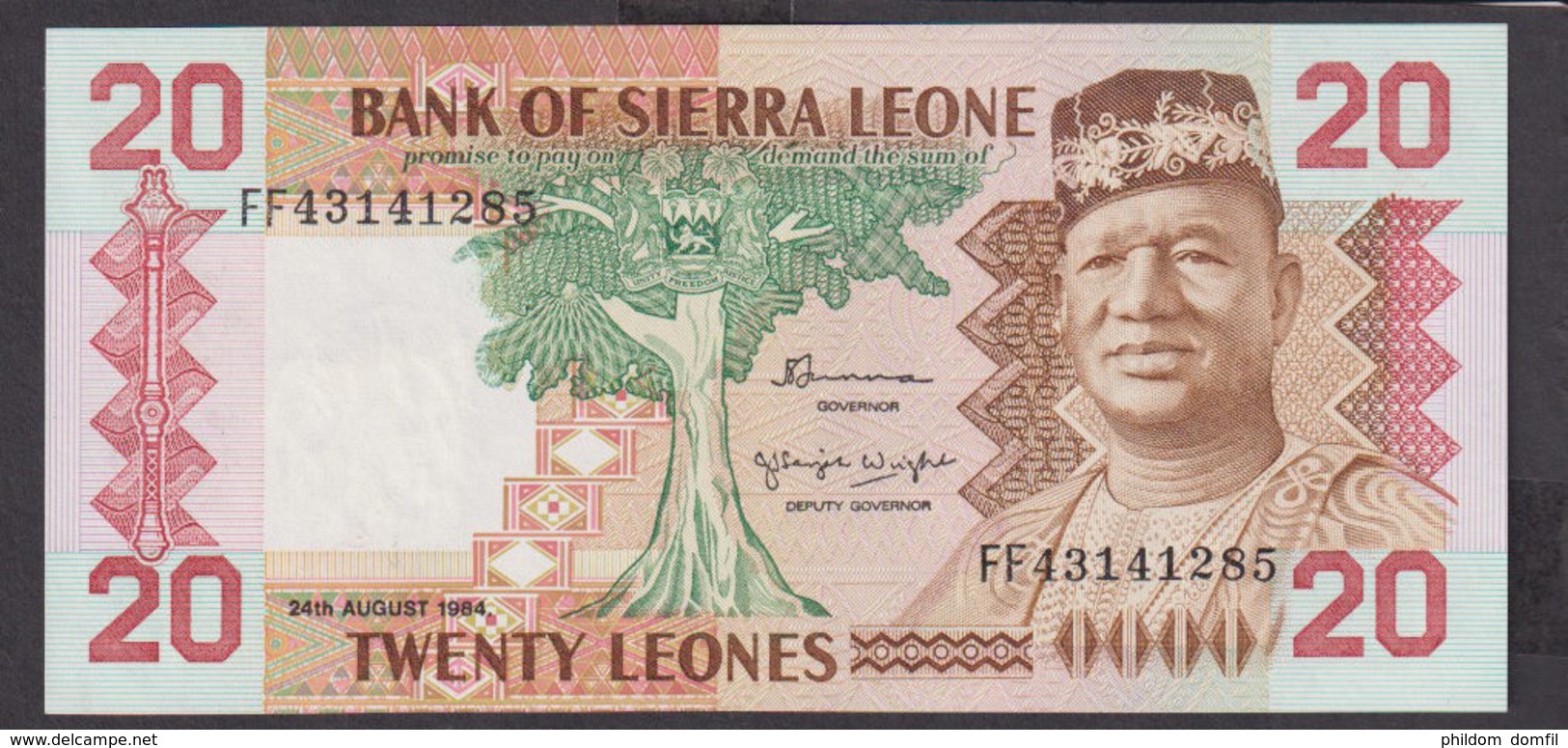 Ref. 1966-2389 - BIN SIERRA LEONE . 2020. 20 LEONES SIERRA LEONE 1984 - Sierra Leone