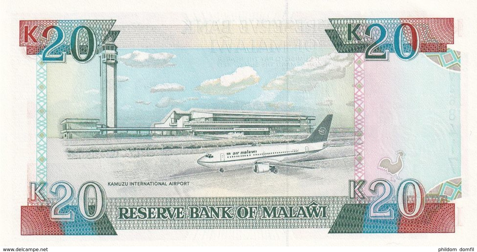 Ref. 1729-2152 - BIN MALAWI . 1993. 1993 MALAWI 20 KWACHA - Malawi