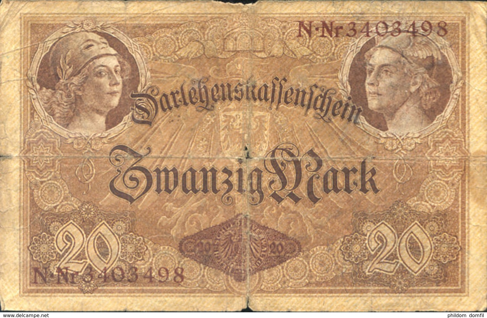 Ref. 1008-1430 - BIN GERMANY . 1914. GERMANY 20 MARK 1914 - Andere & Zonder Classificatie