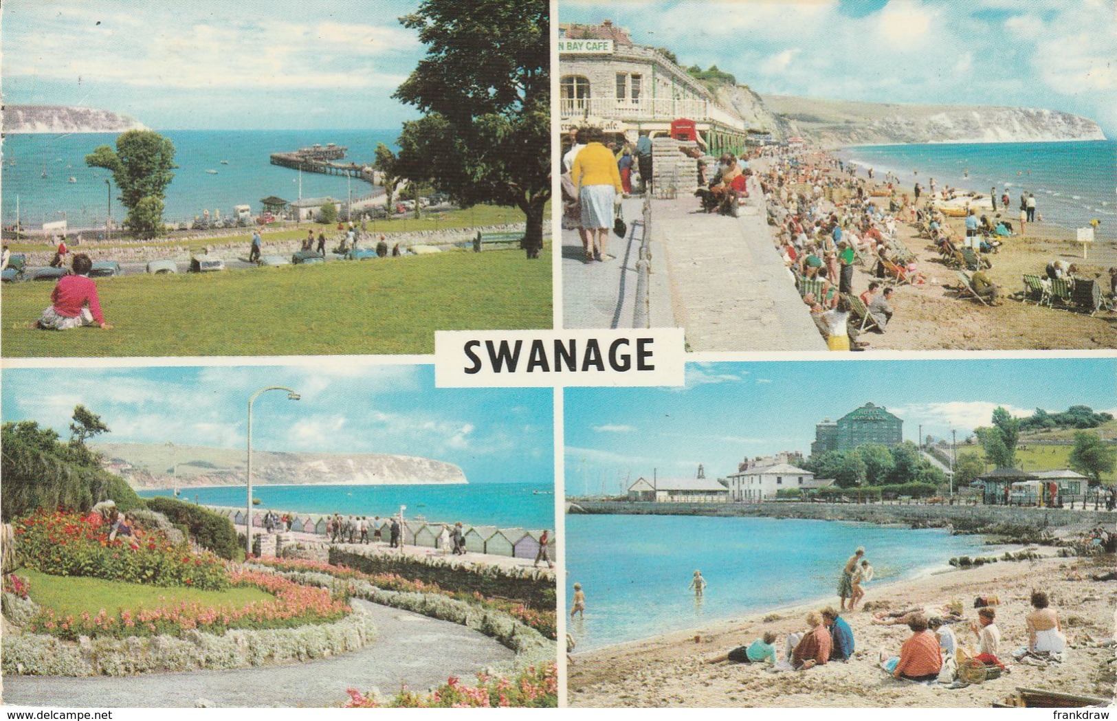 Postcard - Swanage Four Views Card No.2123 Posted 9th Sept 1969 Very Good - Swanage