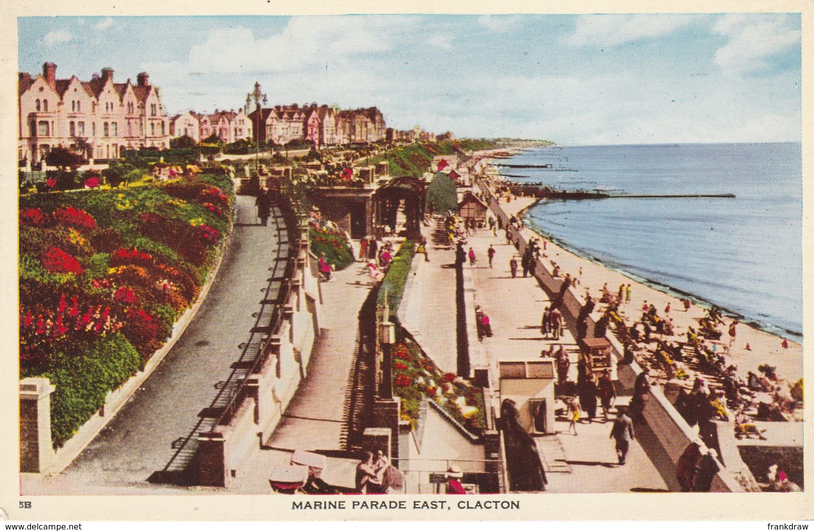 Postcard - Marine Parade, East Claction No Card No. Posted  24th June 1957  Very Good - Clacton On Sea