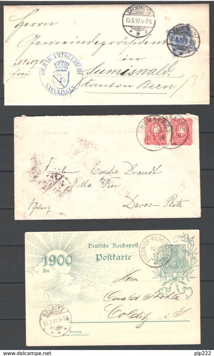 Germania Reich 10 Postal Various Documents VF/F - Lettres & Documents