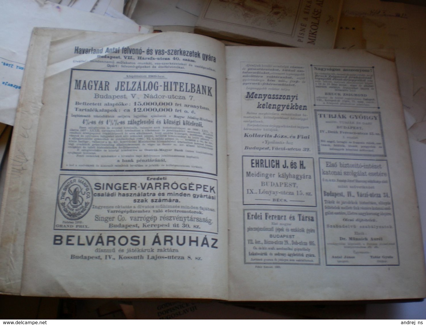 Feher Kereszt Orsz.Lelenczhaz Egyesulet Naptara 1903 About 200 Pages - Grand Format : 1901-20