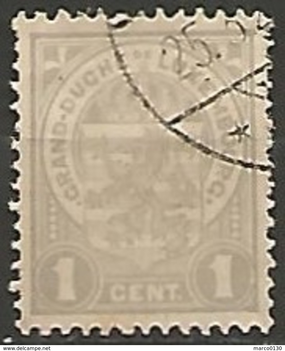 LUXEMBOURG N° 89 OBLITERE - 1907-24 Ecusson