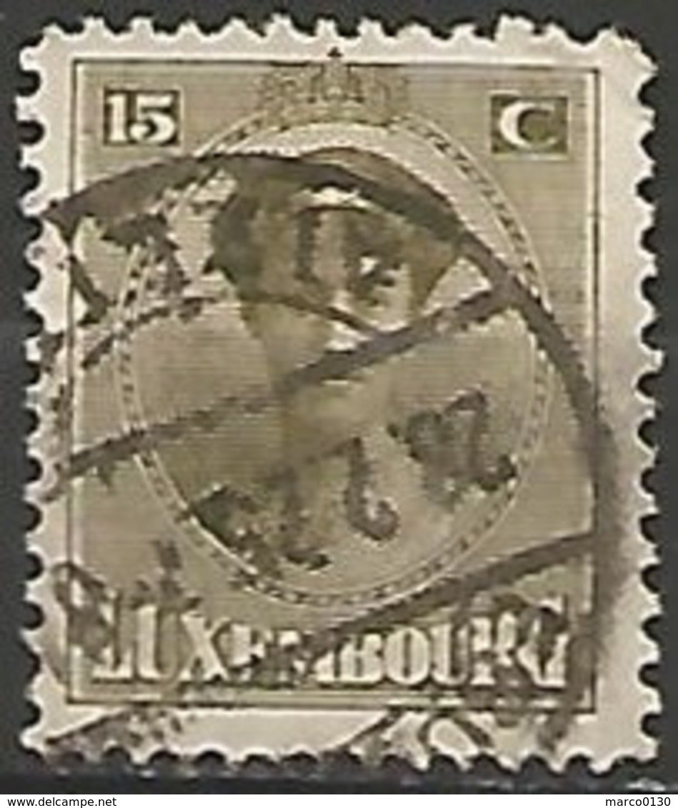 LUXEMBOURG N° 124 OBLITERE - 1914-24 Marie-Adelaide