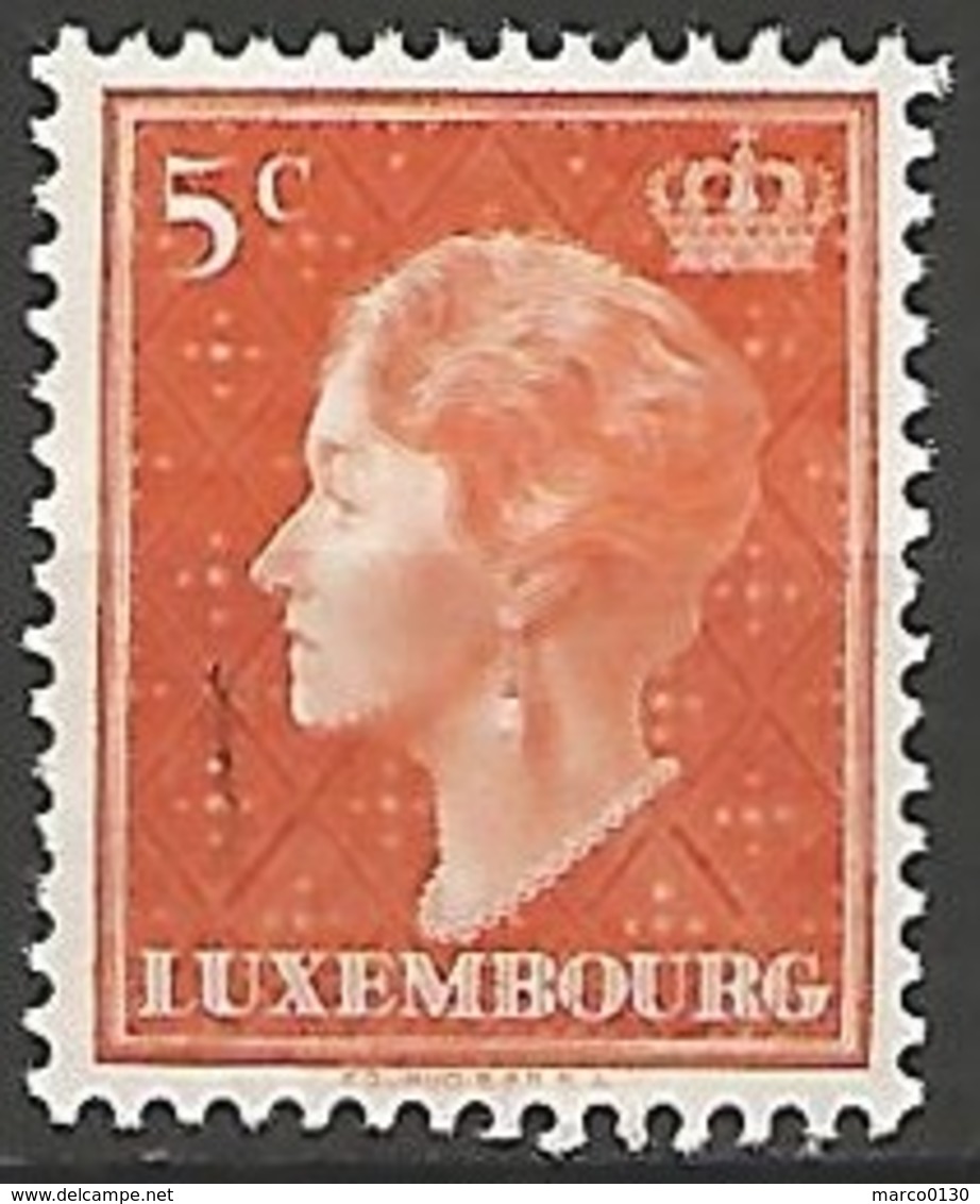 LUXEMBOURG N° 413A OBLITERE - 1948-58 Charlotte Di Profilo Sinistro