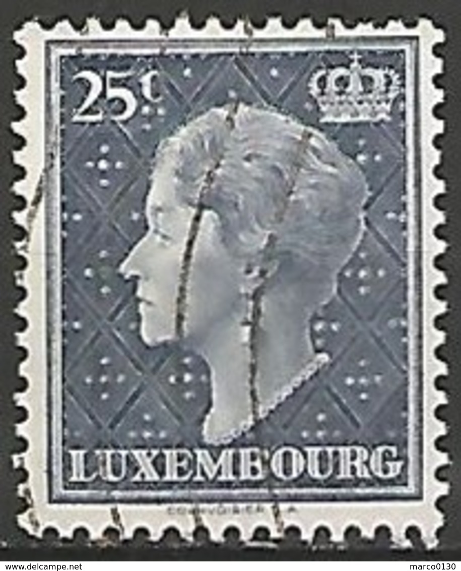 LUXEMBOURG N° 415 OBLITERE - 1948-58 Charlotte Linksprofil