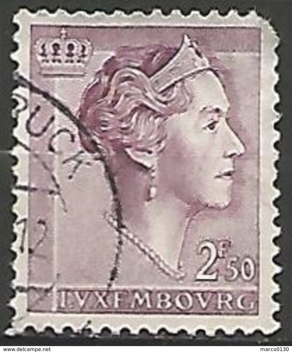 LUXEMBOURG N° 585 OBLITERE - 1960 Charlotte, Tipo Diadema