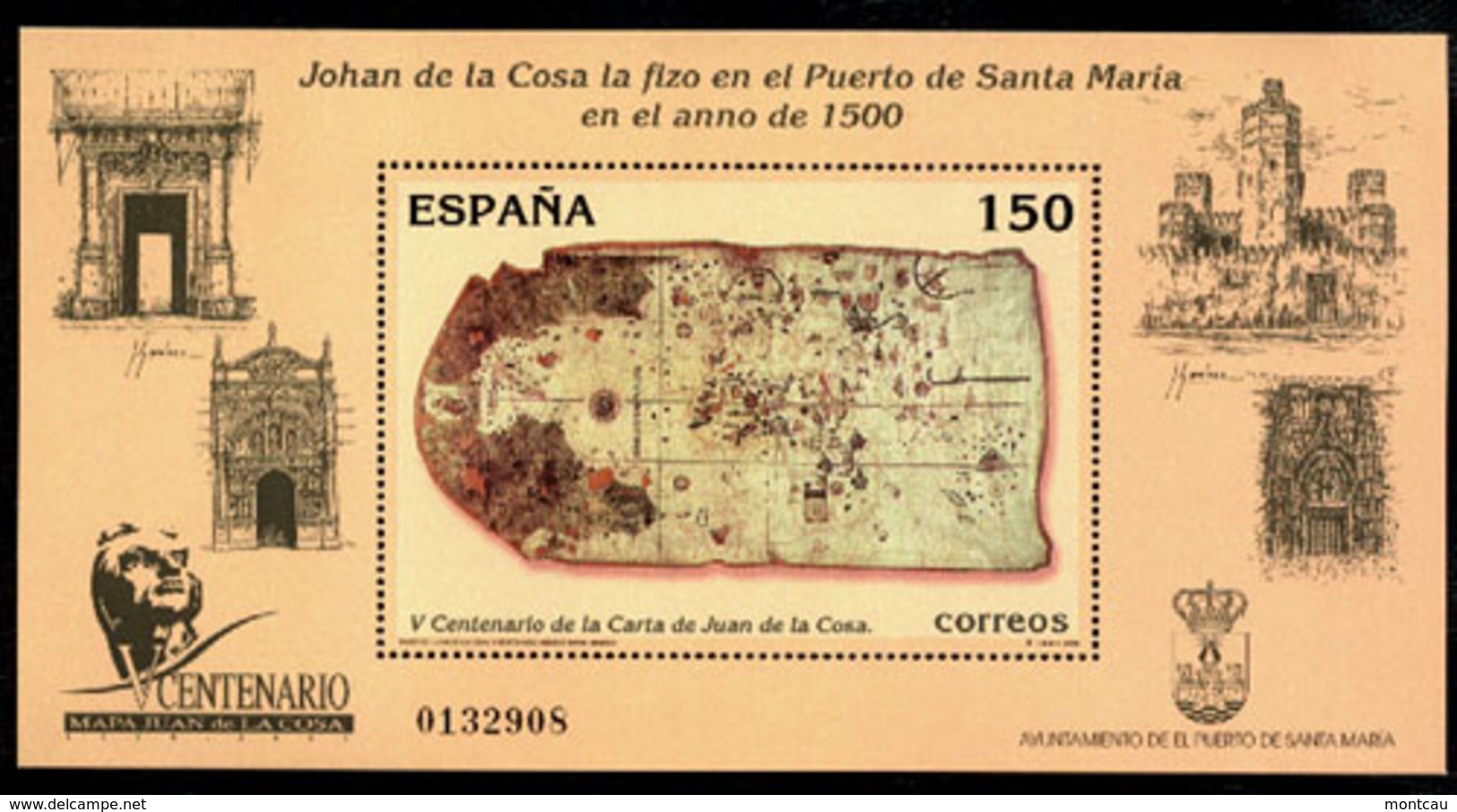 Spain 2000. Carta De Juan De La Cosa Ed 3722 (**) - Neufs