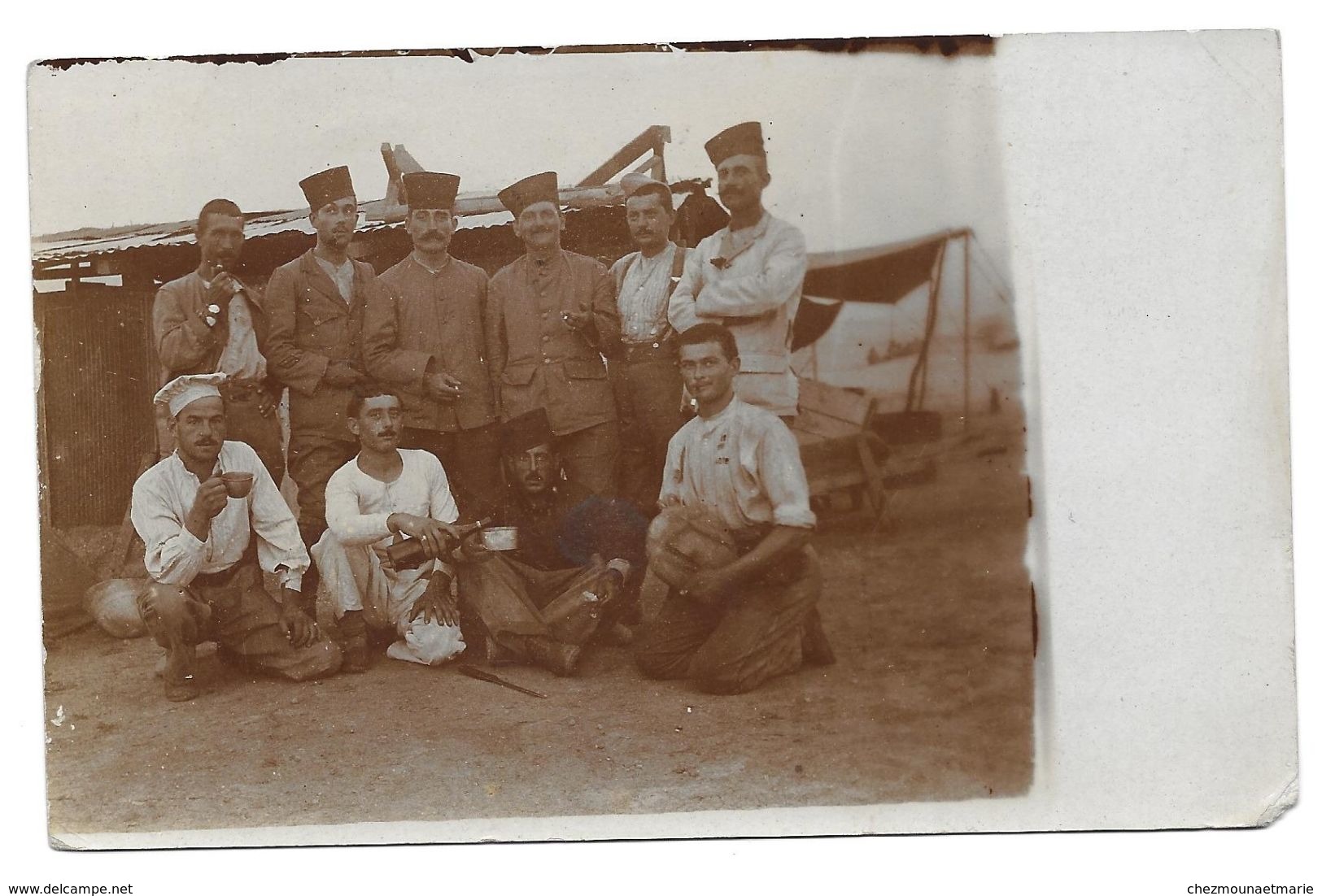 WWI 1916 AUZIAS 13E CHASSEURS 5E ESCADRON GROUPE LEGER ARMEE D ORIENT POUR MME DAGAN MARSEILLE - CARTE PHOTO MILITAIRE - Casablanca