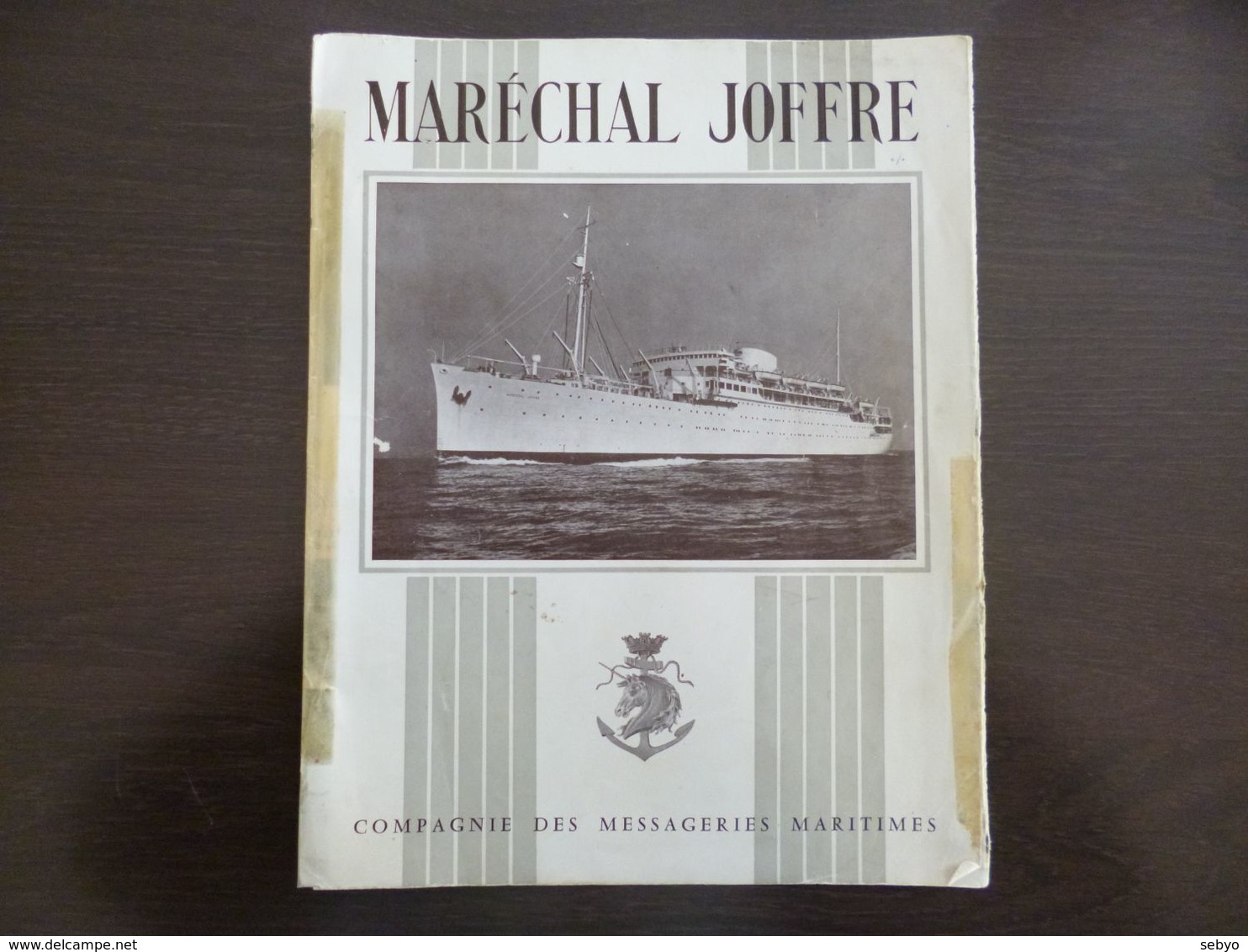 Compagnie Des Messageries Maritimes. Maréchal Joffre. Dépliant. Vues De L'intérieur Du Bateau. - Other & Unclassified