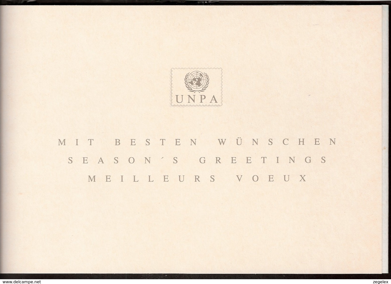 Nations Unies (Vienne) - Carte De Voeux - 1990 - Yvert N° 130 - Storia Postale