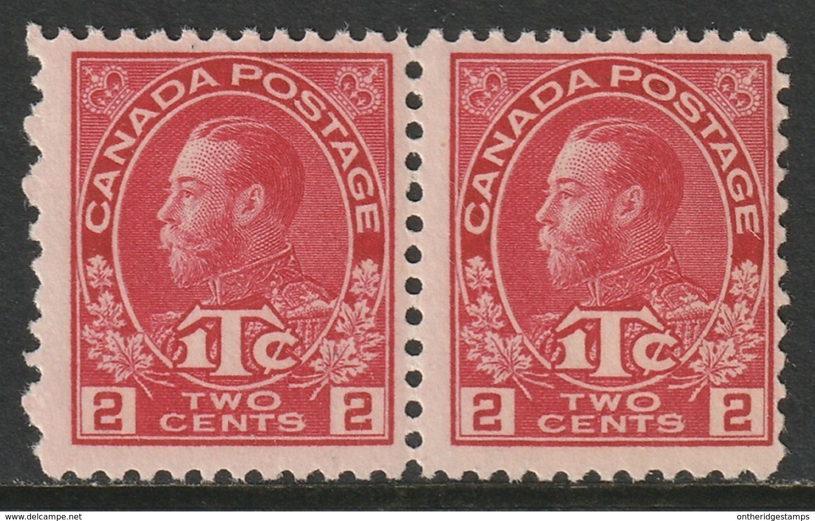 Canada Sc MR3 War Tax Pair MNH - Impôts De Guerre