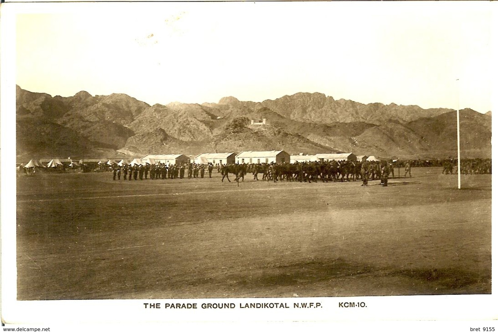 CARTE PHOTO THE PARADE GROUND LANDIKOTAL N.W.F.P. KCM 10 - Afganistán