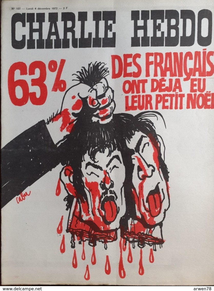 Charlie Hebdo Cabu Wolinski Reiser 1972 N° 107 - Humor