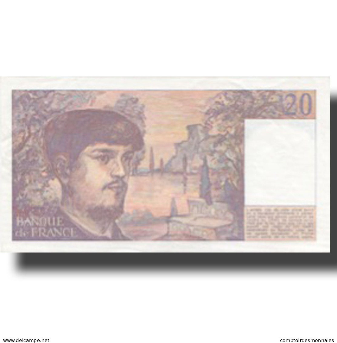 France, 20 Francs, Debussy, 1980, 1980, SUP+, Fayette:66.1a, KM:151a - 20 F 1980-1997 ''Debussy''