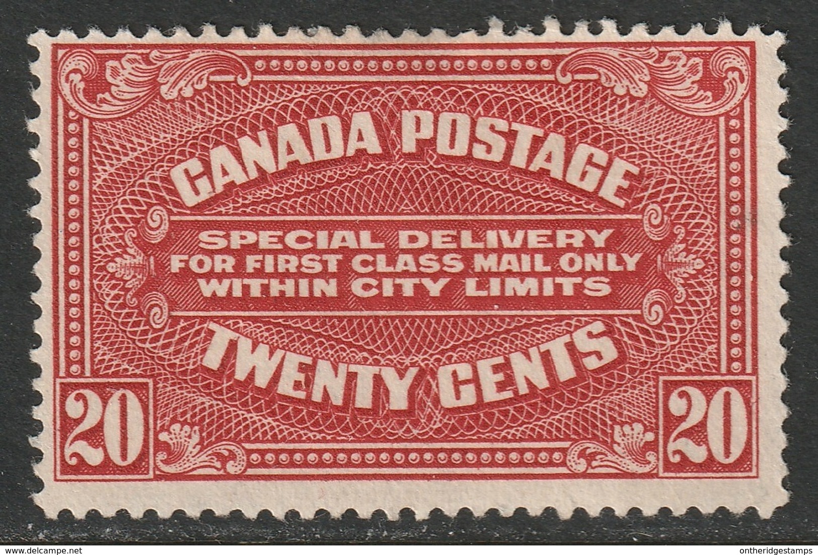 Canada Sc E2a Special Delivery MH With Thin - Exprès