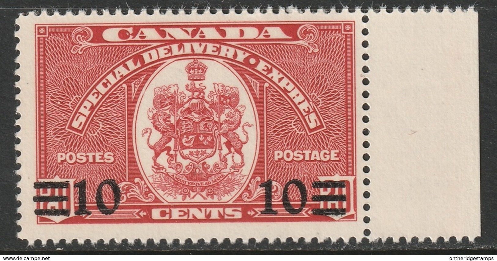 Canada Sc E9 Special Delivery MNH With Selvedge - Exprès