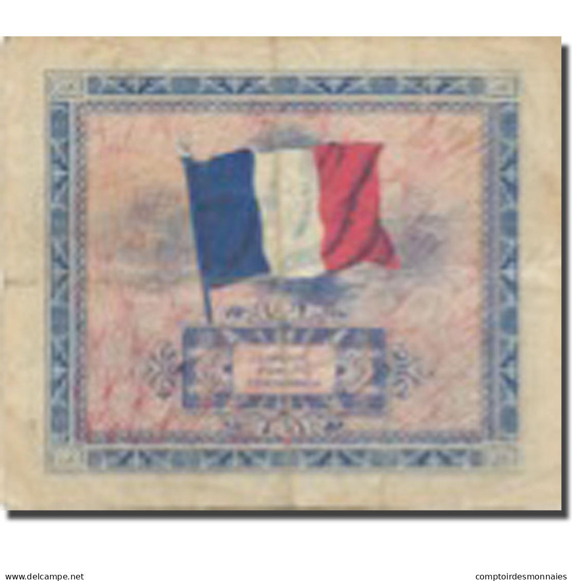 France, 2 Francs, Drapeau/France, 1944, 1944-06-06, TB+, Fayette:VF 16.01 - 1944 Flag/France