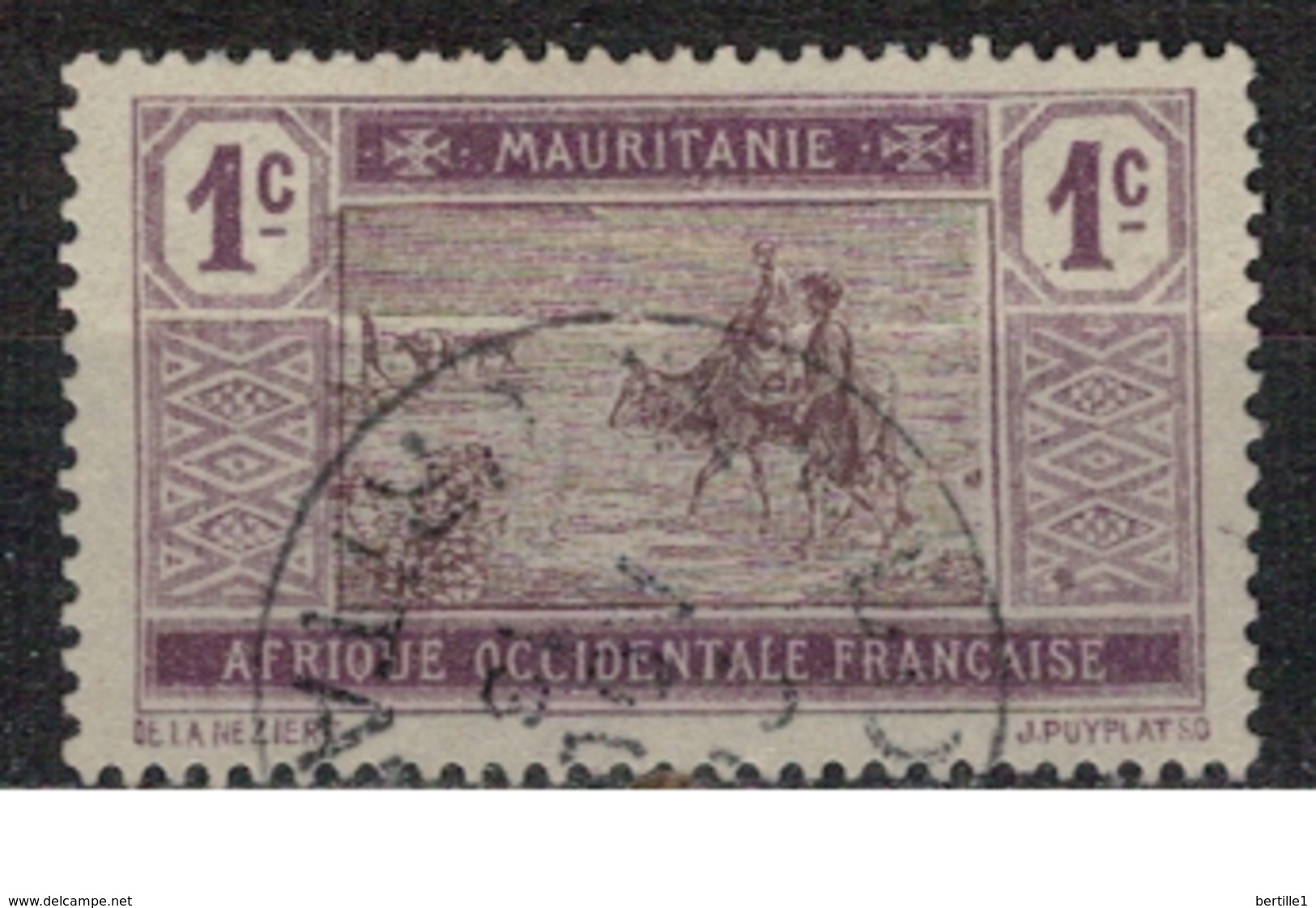MAURITANIE           N°  YVERT  :   17   ( 1 )     OBLITERE       ( Ob   6/ 51  ) - Used Stamps