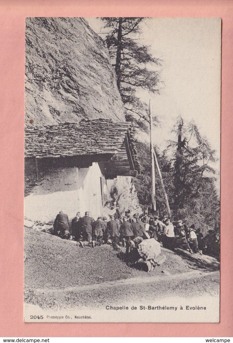 OUDE POSTKAART - ZWITSERLAND - SCHWEIZ -   SUISSE - CHAPELLE DE ST.-BARTHELEMY - EVOLENE - Evolène