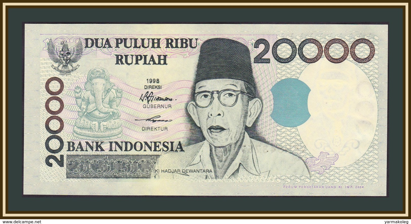 Indonesia 20000 Rupees 1998 (2004) P-138 (138g) UNC - Indonésie