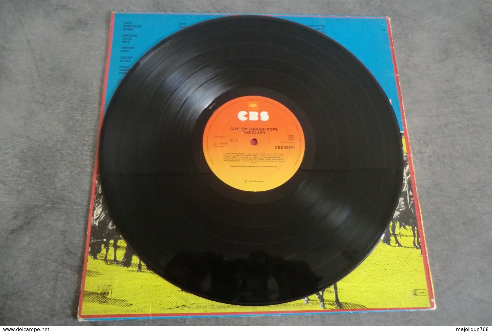 Disque - The Clash - Give Em Enough Rope - CBS 82431 - 1978 - - Punk