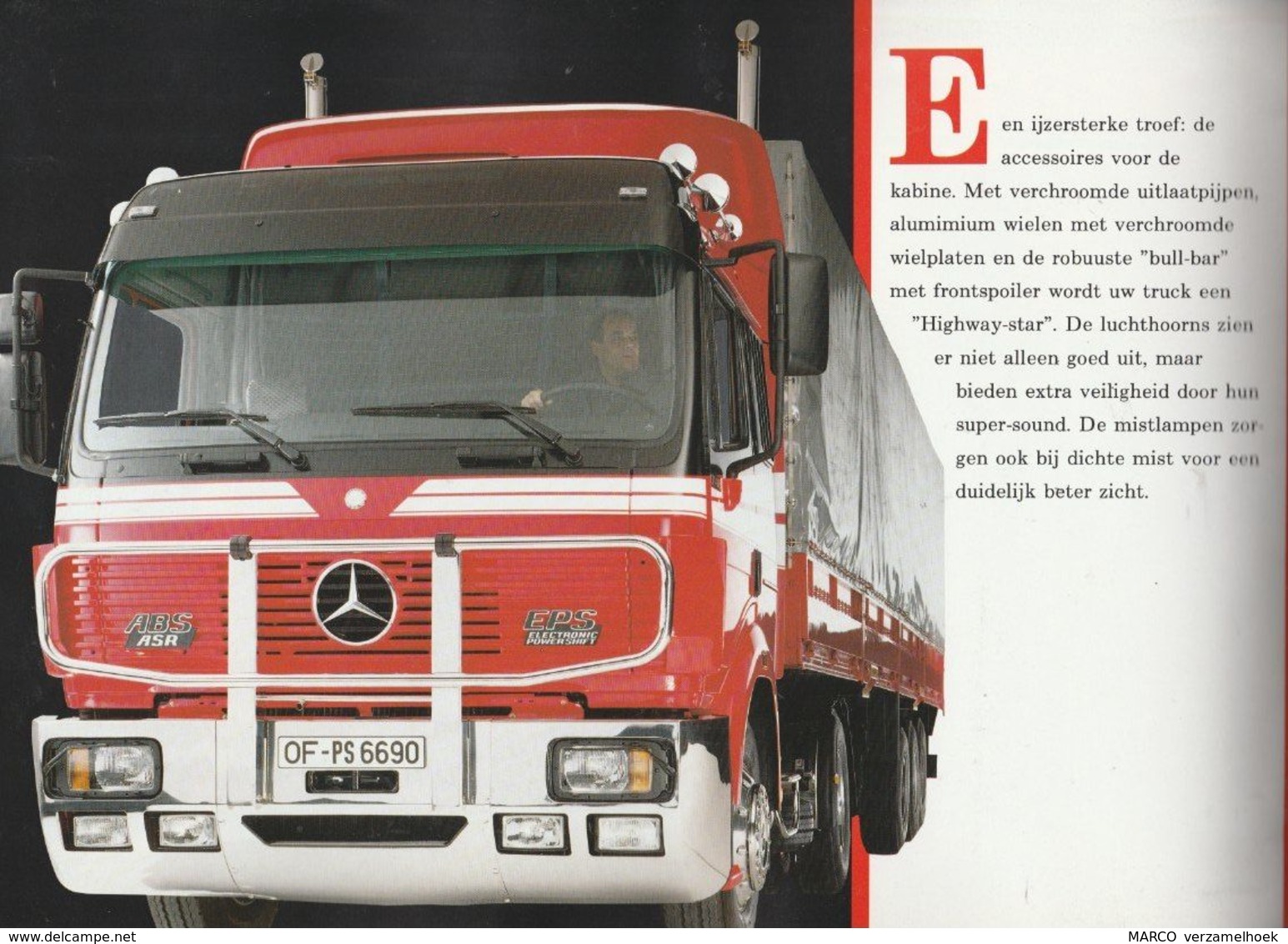 Brochure-leaflet: Mercedes-benz AG Stuttgart-unterteuerkheim (D) Kabines - Trucks