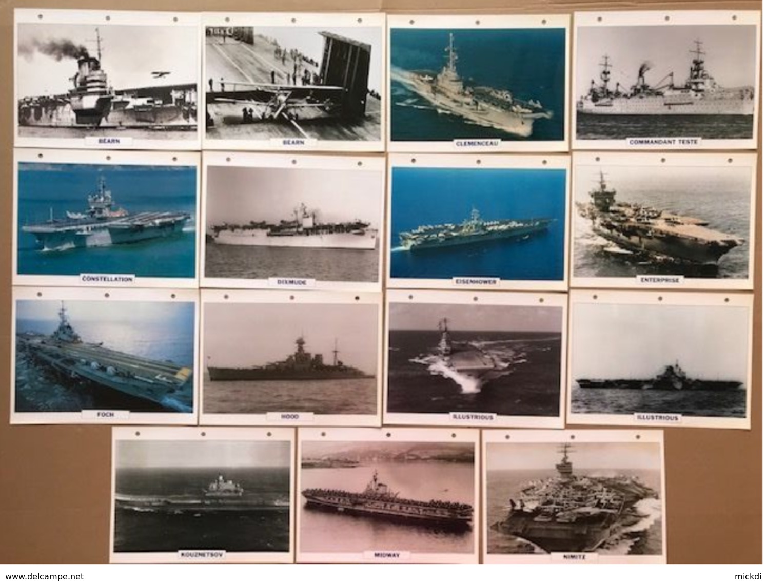 PORTE-AERONEF BEARN CLEMENCEAU TESTE CONSTELLATION DIXMUDE EISENHOWER ENTERPRISE FOCH HOOD ILLUSTRIOUS KOUZNETSOV MIDWAY - Boats