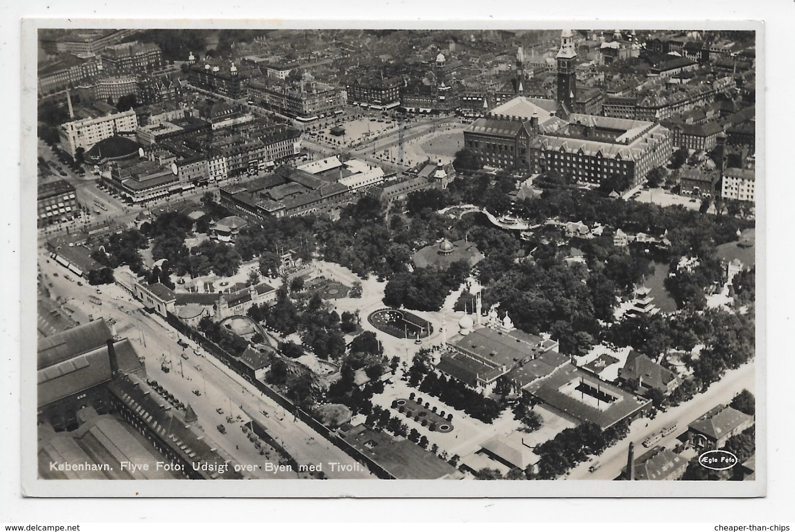 KOBENHAVN - Flyve Foto: - Udsigt Over Byen Med Tivoli - Denmark