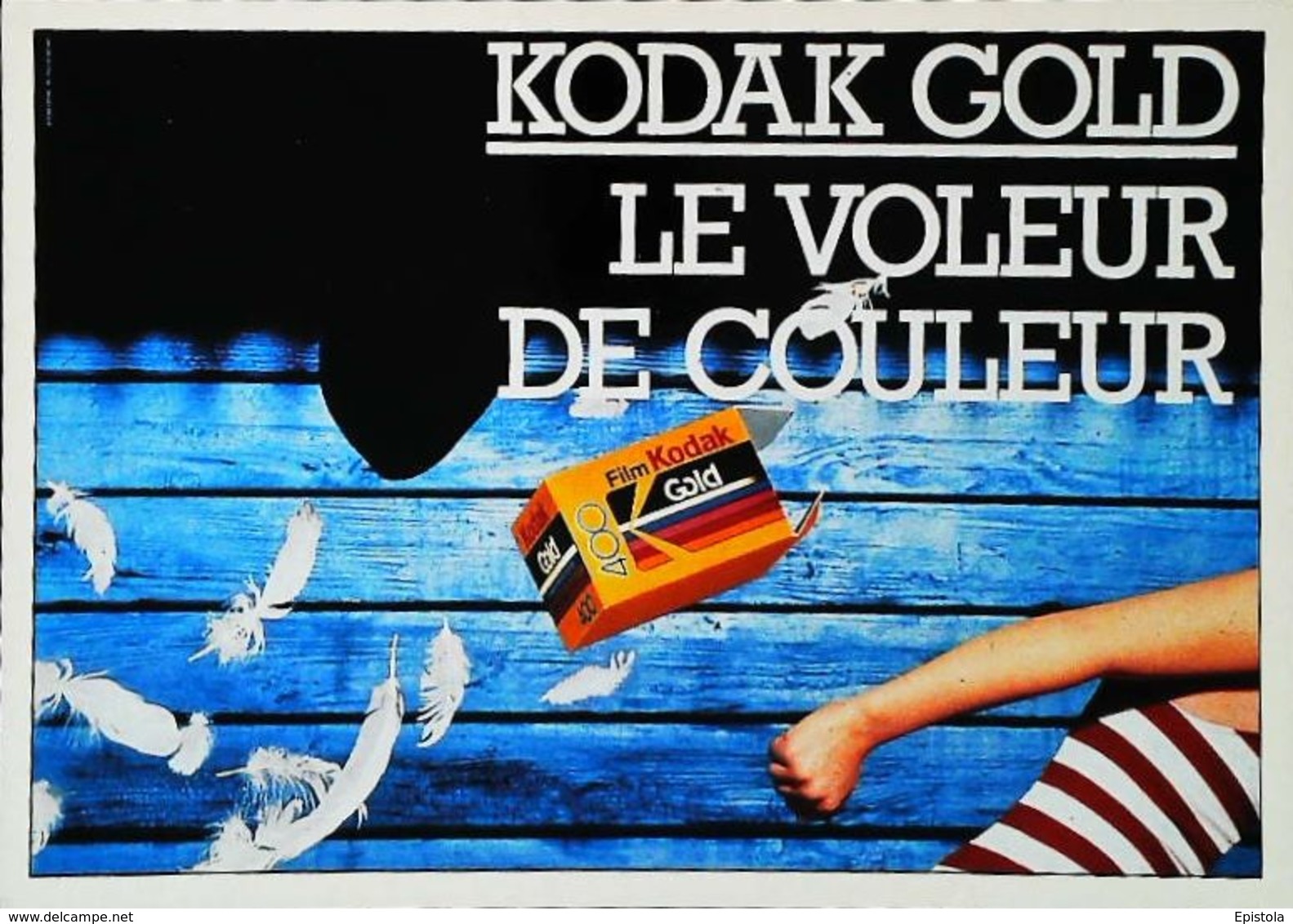 Carte Postale     Publicité    Kodak Gold   Voleur De Couleur Pellicule - Supplies And Equipment