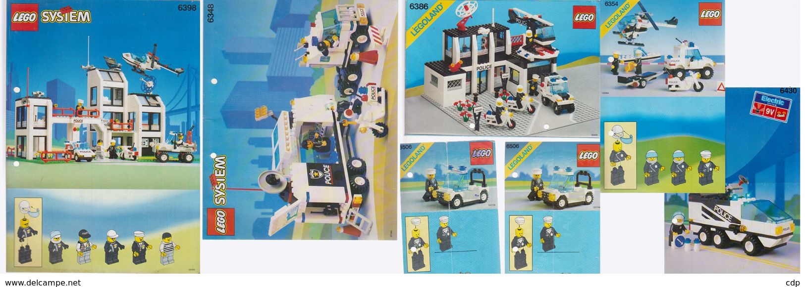 Lot 6 Catalogues Lego  Police - Catalogi