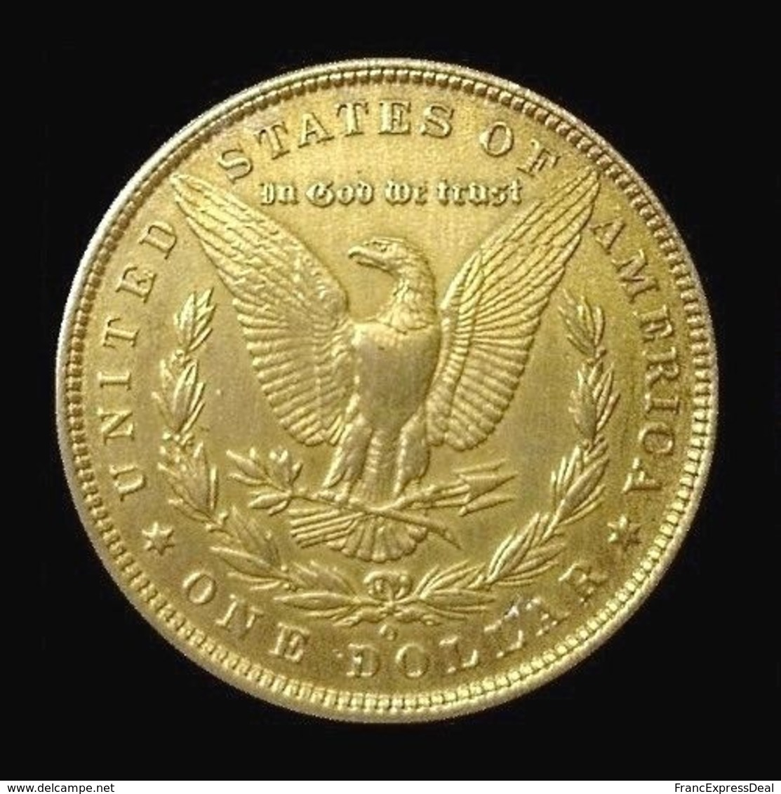 COPIE - 1 Pièce Plaquée OR Sous Capsule ! ( GOLD Plated Coin ) - Etats-Unis USA - Morgan Dollar 1885 - 1$, 3$, 4$