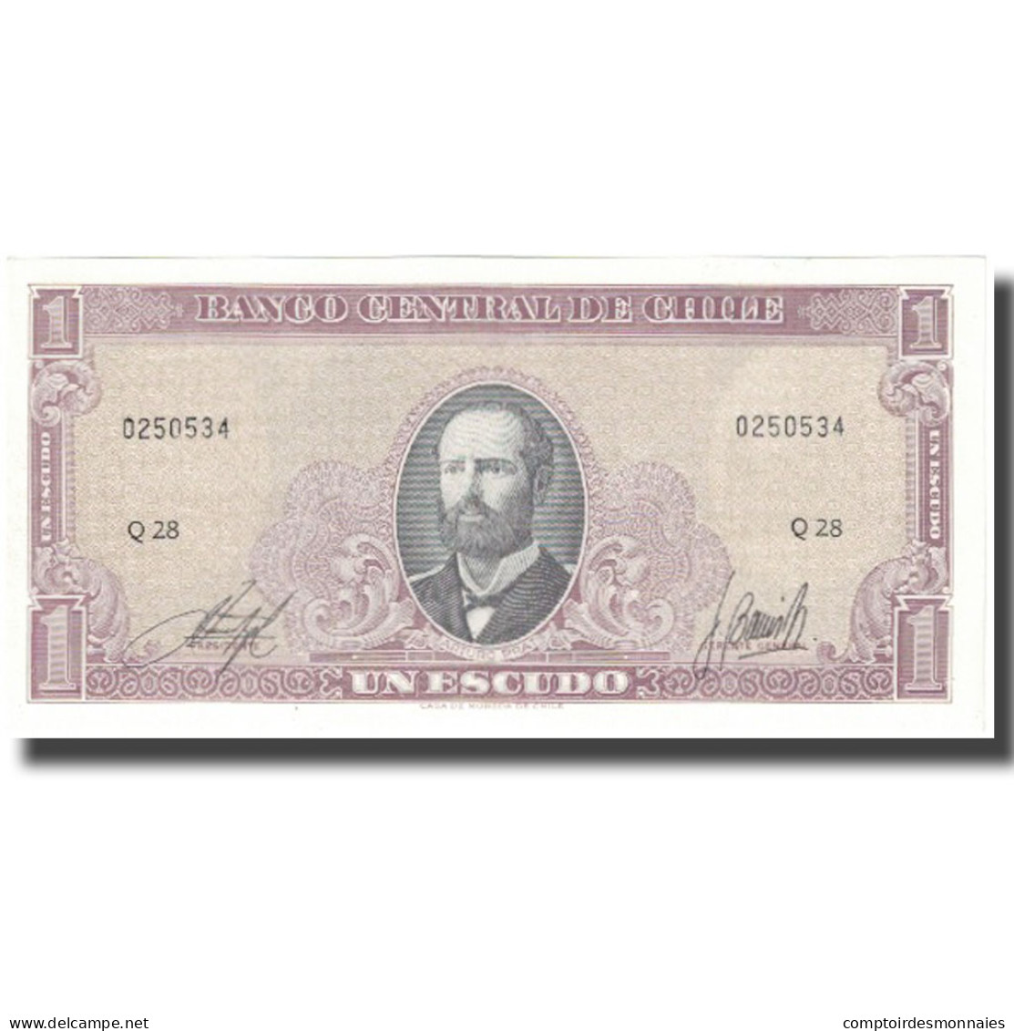 Billet, Chile, 1 Escudo, Undated (1962-65), KM:135a, NEUF - Chili