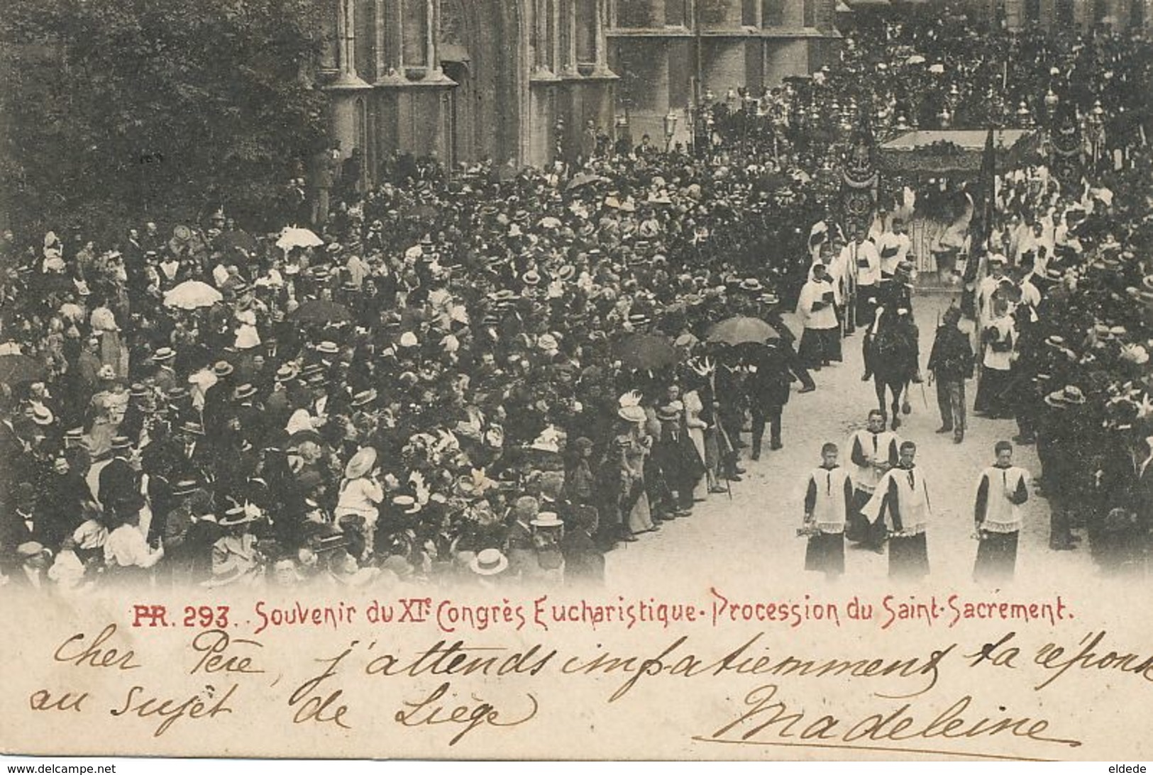 St Josse Ten Noode Souvenir Du XI Congrès Eucharistique Procession St Sacrement 1899 Pionnière - St-Joost-ten-Node - St-Josse-ten-Noode