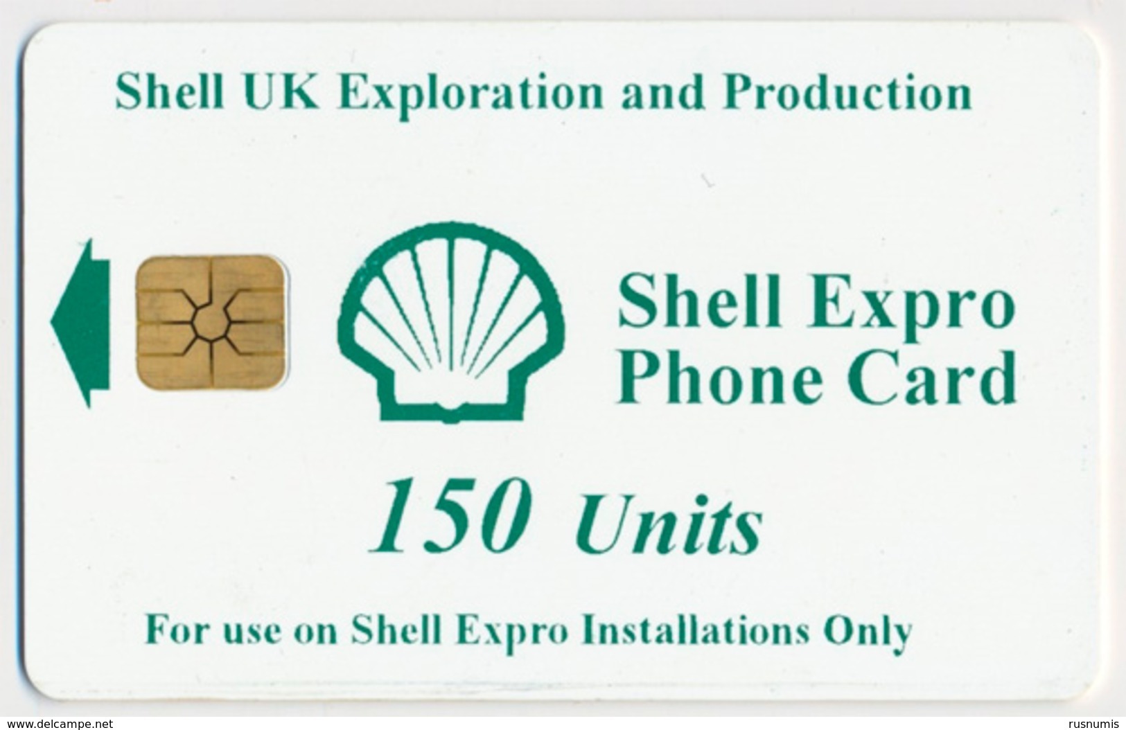 UK - UNITED KINGDOM OIL DRILLING RIG SHELL EXPRO 150 UNITS CHIP TELECARTE PHONECARD PERFECT - [ 2] Plataformas Petroleras