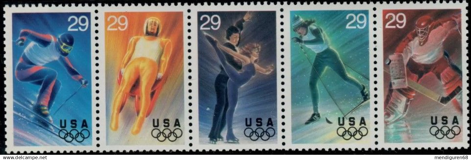 ERINIGTE STAATEN ETATS UNIS USA 1994 WINTER OLYMPICS SET 5V. MNH SC 2807-21 YT 2210-14 MI 2427-31 SG 2872-76 - Fogli Completi