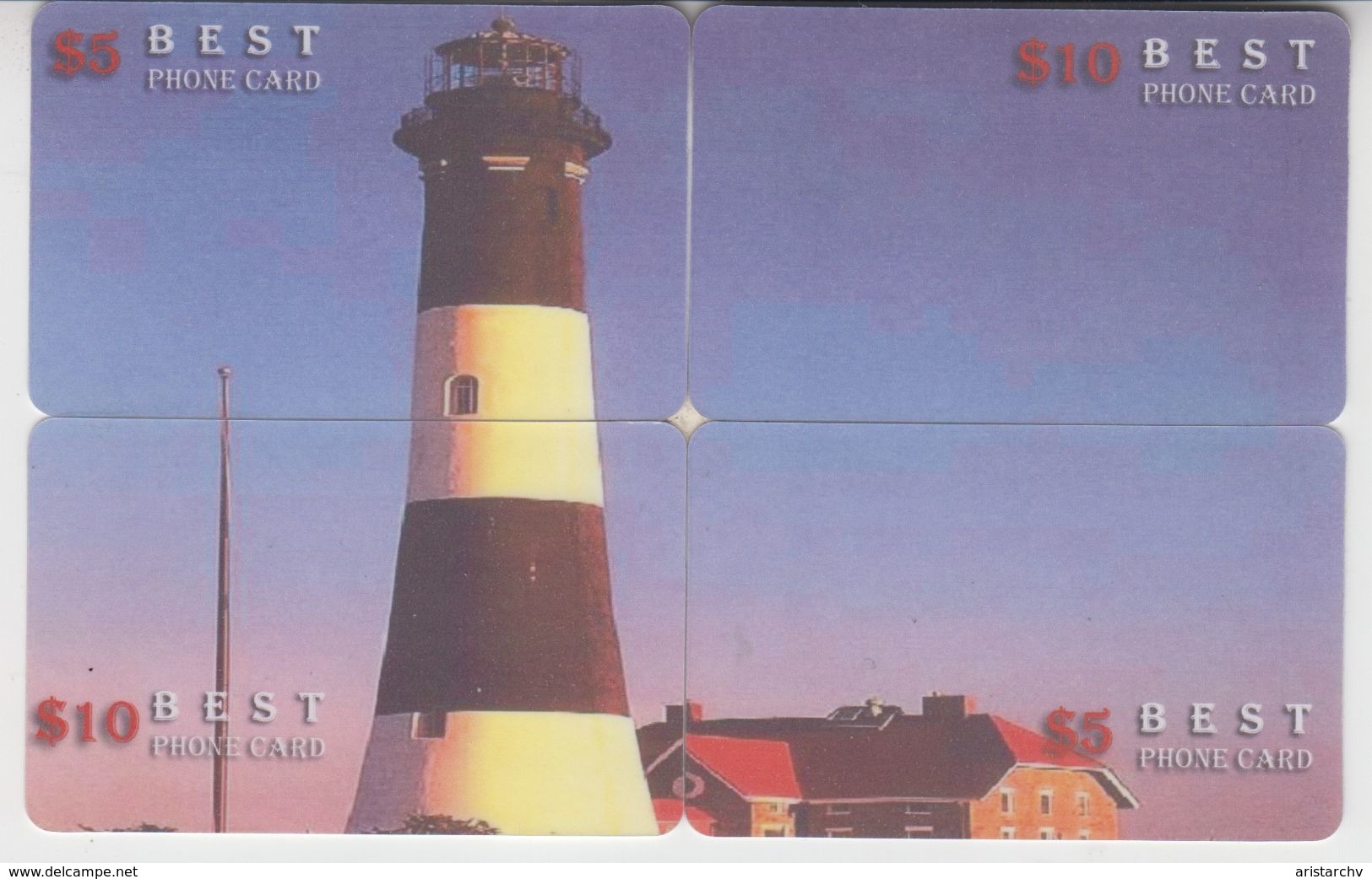 LIGHTHOUSE BEACON SET OF 7 PUZZLES - Vuurtorens