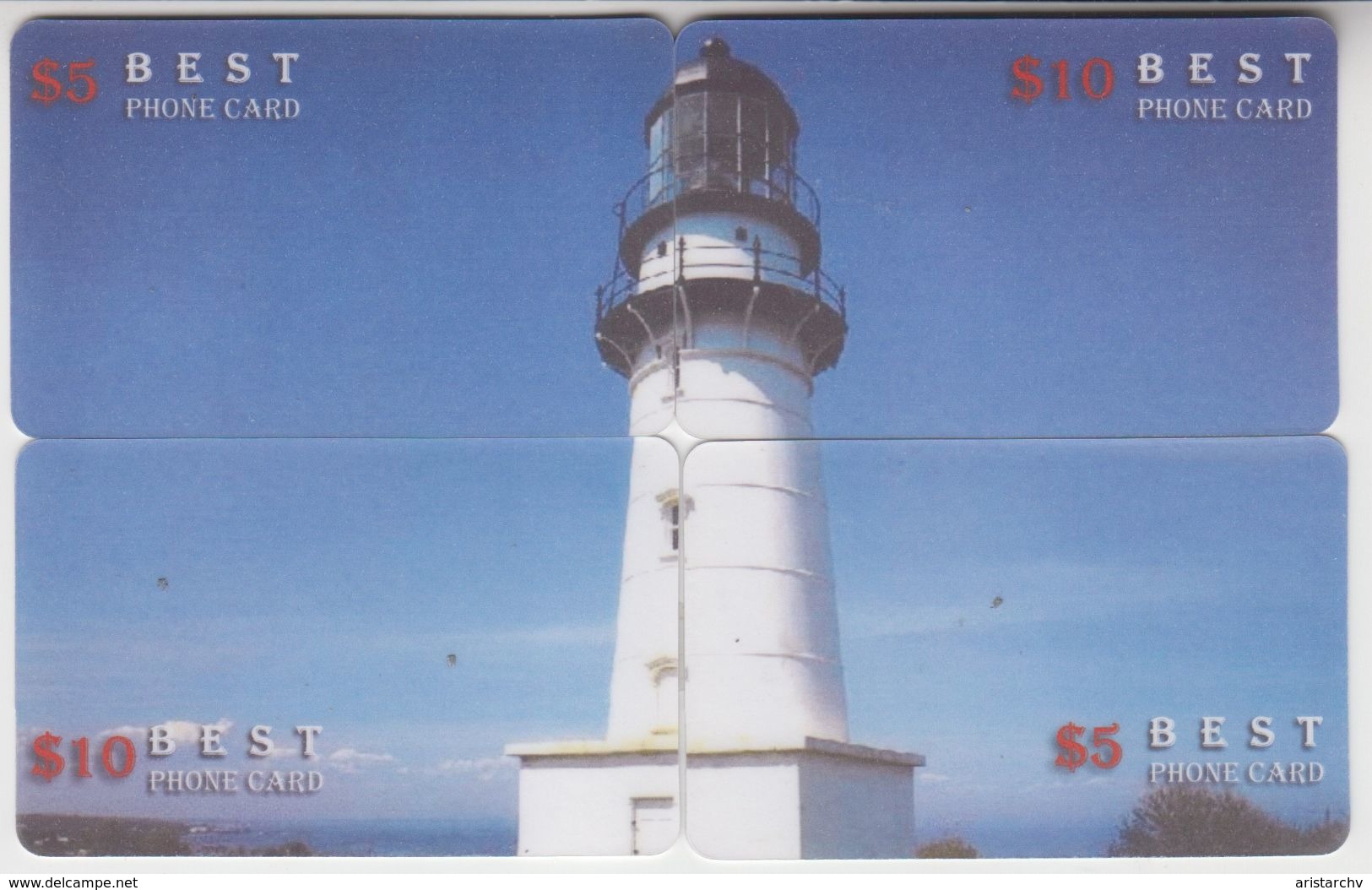 LIGHTHOUSE BEACON SET OF 7 PUZZLES - Vuurtorens